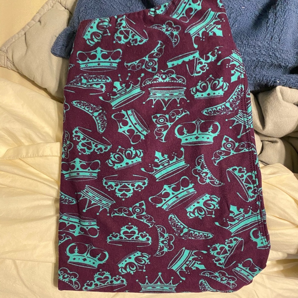 Lularoe OS Crown Leggings unicorn print